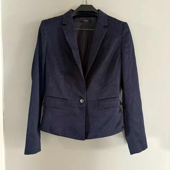 Tahari Blue Blazer Tailored Suit Jacket size 10 - Picture 1 of 12
